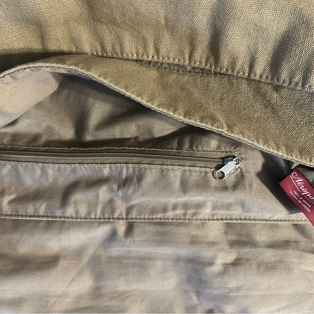 Aeropostale Tan Canvas Laptop Case - Picture 5 of 6